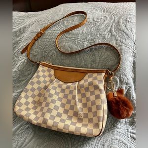 Louis Vuitton Siracusa PM Shoulder Bag PVC leather